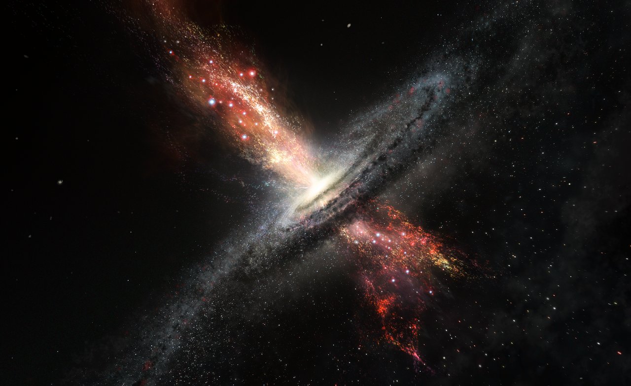 supermassive black holes in space