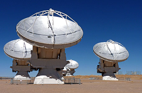 Four of the Stunning ALMA Antennae