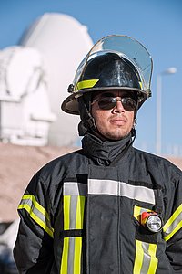 Fireman and medic Aldo Cerda Fernndez