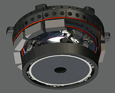 Engineering drawing of E-ELT M4 unit