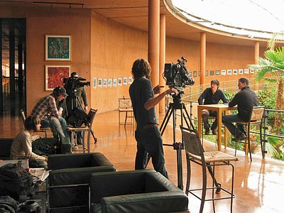 Filming at Paranal