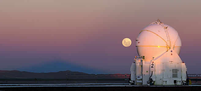 Moonrise behind an AT