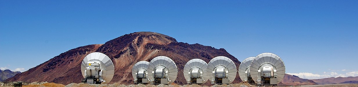 ALMA antennas on display