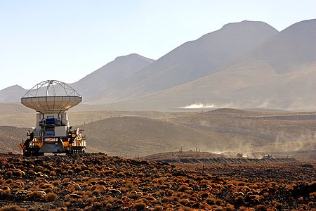 ALMA antenna transported to Chajnantor