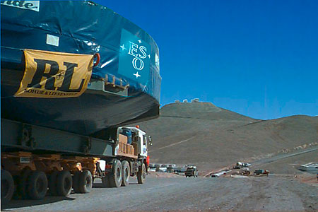 Arrival at Paranal