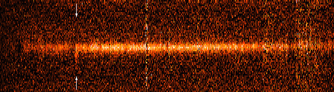 2-D Spectrum of Distant Galaxy with Lyman-alpha Emission