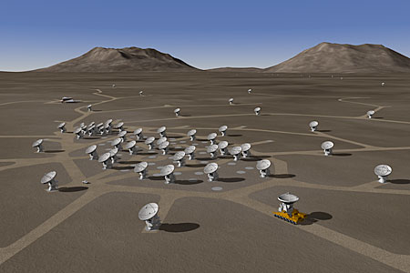 The ALMA Array - 3D Rendering