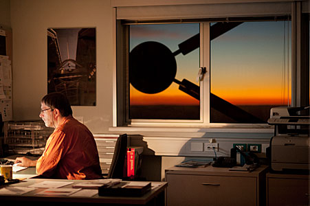 Sunset from the office