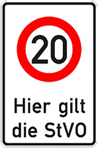 Speed sign