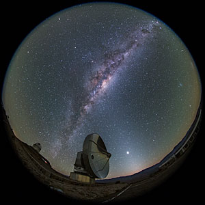 Fulldome Perspective of SEST at Night