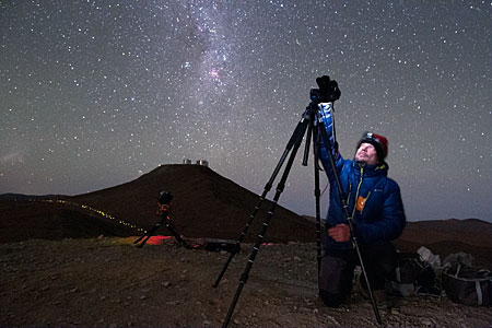 Christoph tests UHD equipment at Paranal