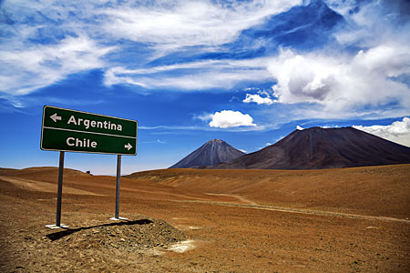 A sign along the road