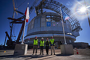 Governor of Antofagasta and ESO staff in front of ESO's ELT