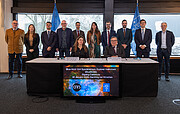 BlueMUSE project team at the instrument signing ceremony