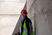 Andreas Kaufer during a visit to the ELT