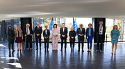 Visit of science ministers to ESO Headquarters (extended group photo)