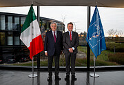 Minister Tajani during a visit to ESO