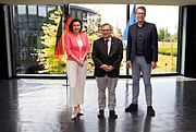 Federal Minister Bär and State Minister Blume during their visit to ESO
