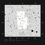 La nébuleuse NGC 6164/6165 dans la constellation de la Règle