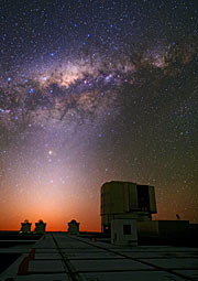 Romantic sunset over the VLT | ESO