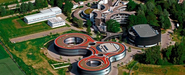 Aerial view of the ESO Headquarters