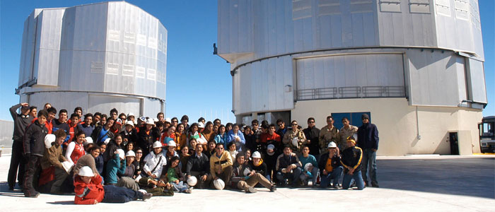 Weekend visitors at Paranal