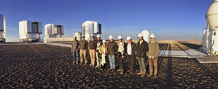 Workshopteilnehmer besuchen das Paranal-Observatorium der ESO