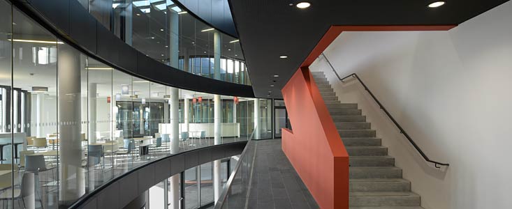 An interior view of the ESO Headquarters Extension