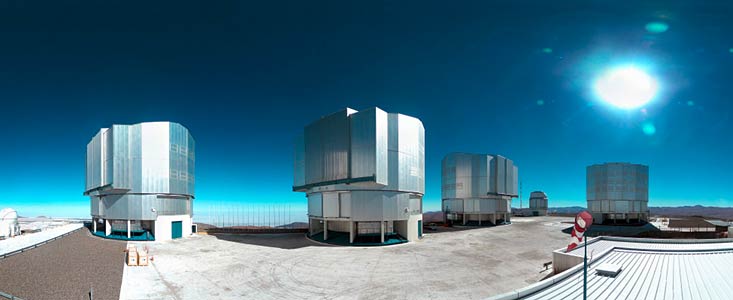 Billede fra det nye panorama webcam på Paranal