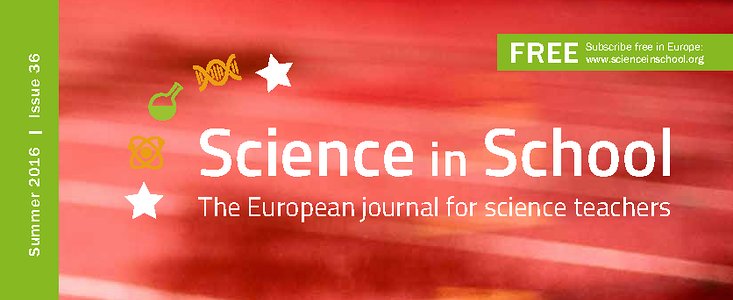 Copertina del numero 36 di Science in School