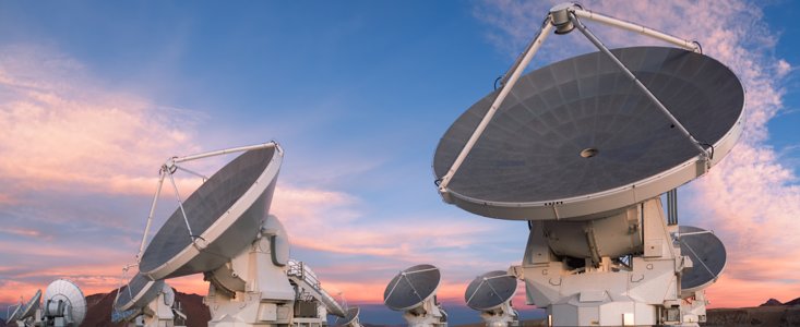 ALMA telescope dishes