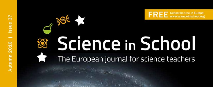 Copertina del n. 37 di Science in School