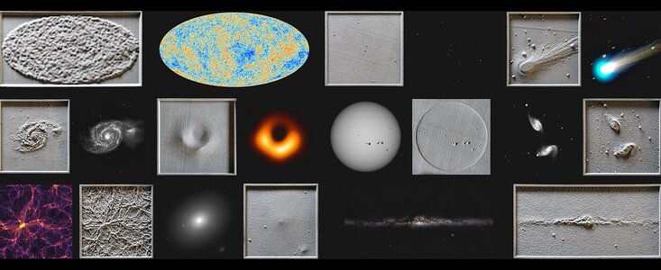 Zusammenstellung von 3D-Modellen und ihren visuellen Gegenstücken