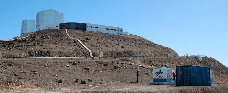 Vista del contenedor de OASIS en el Observatorio Paranal de ESO