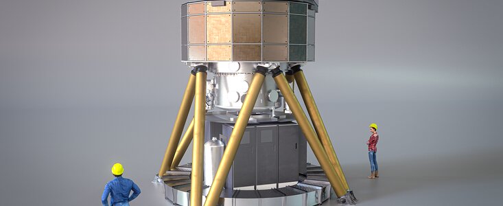 3D rendering of the ELT's MICADO instrument