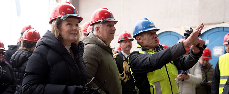 Their Majesties the King and Queen of the Belgians at the ELT