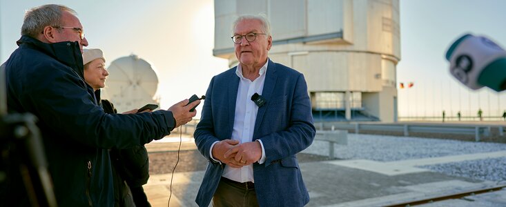 Presidente de Alemania visita el Observatorio Paranal de ESO en Chile