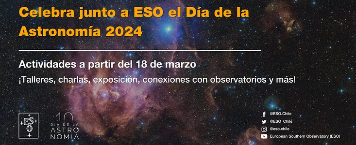 Panfleto actividades del Día de la Astronomía 2024