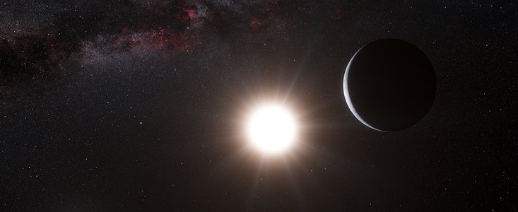 Artist’s impression of the planet around Alpha Centauri B