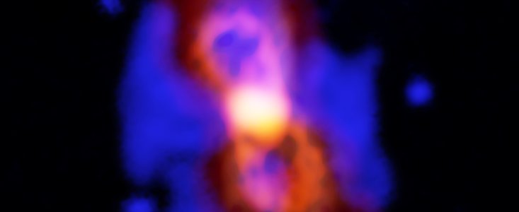 Radioactive molecules in the remains of a stellar collision