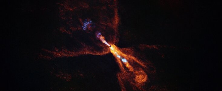ALMA image of HOPS-315, a still-forming planetary system