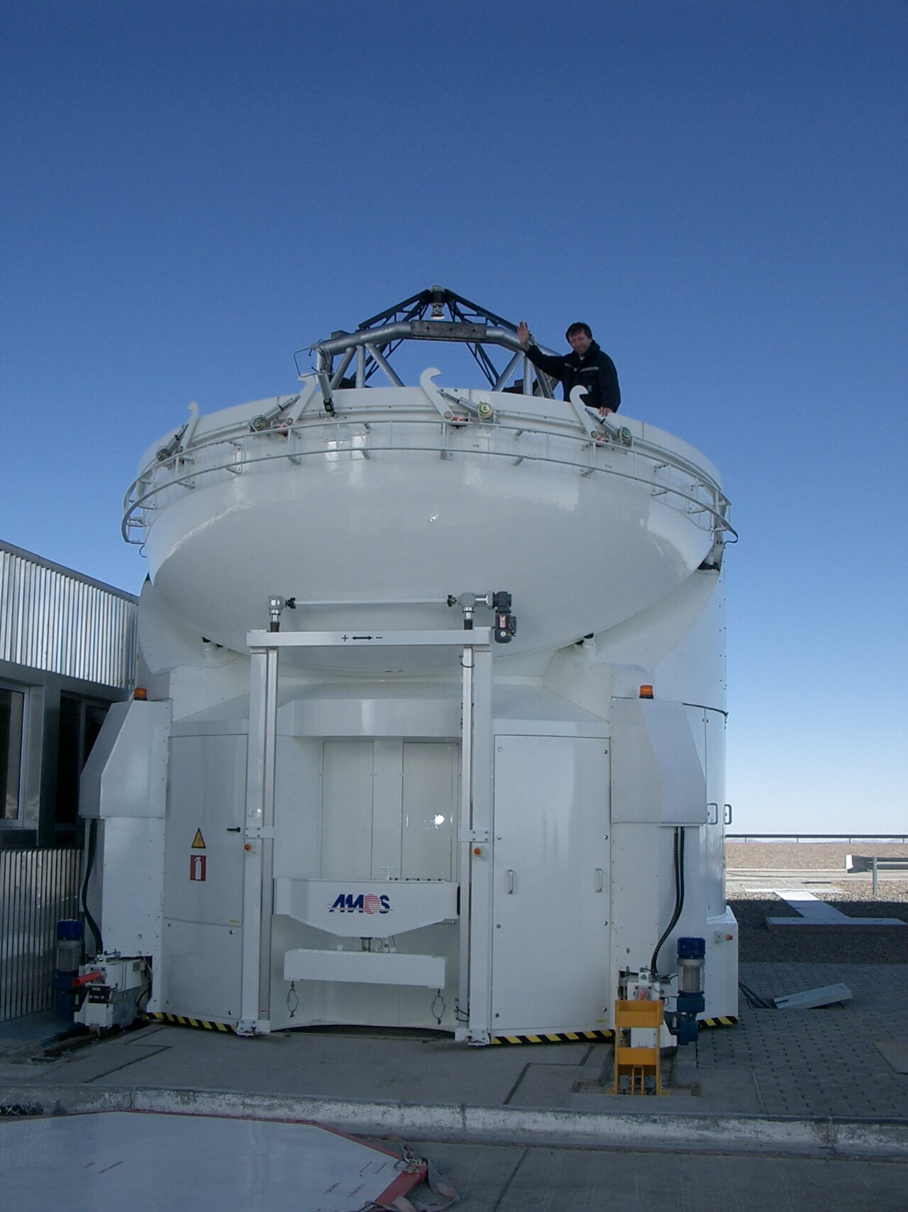 The first 1.8m diameter Auxiliary Telescope, Paranal