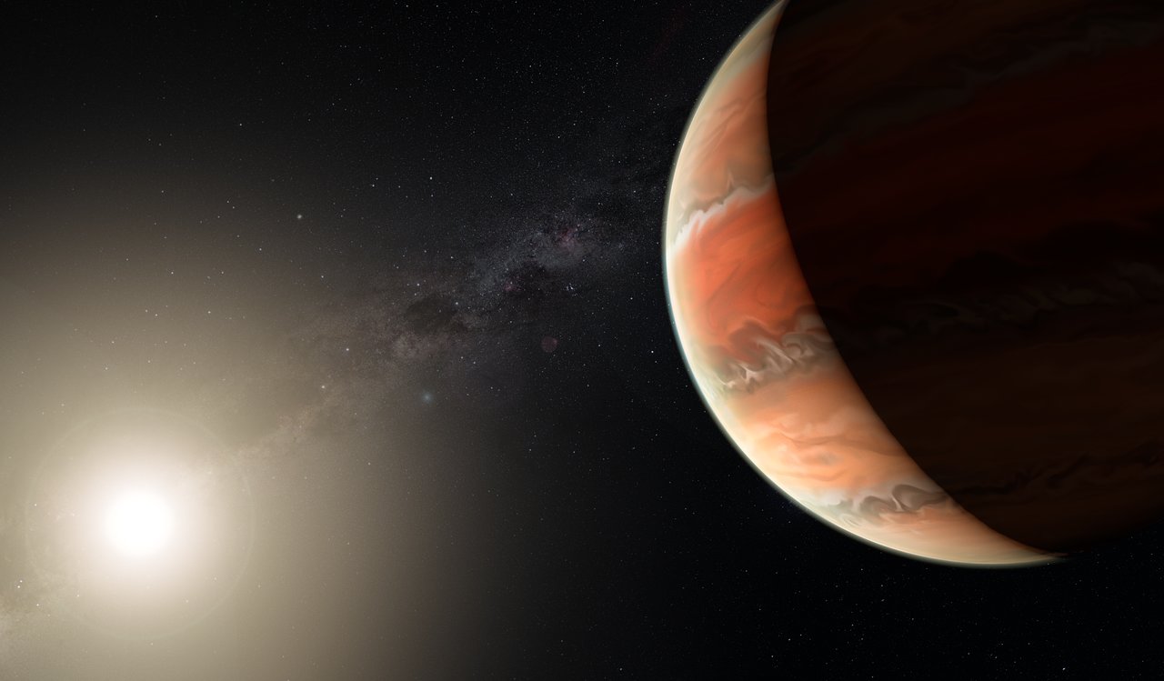 Artist’s impression of the exoplanet WASP-19b