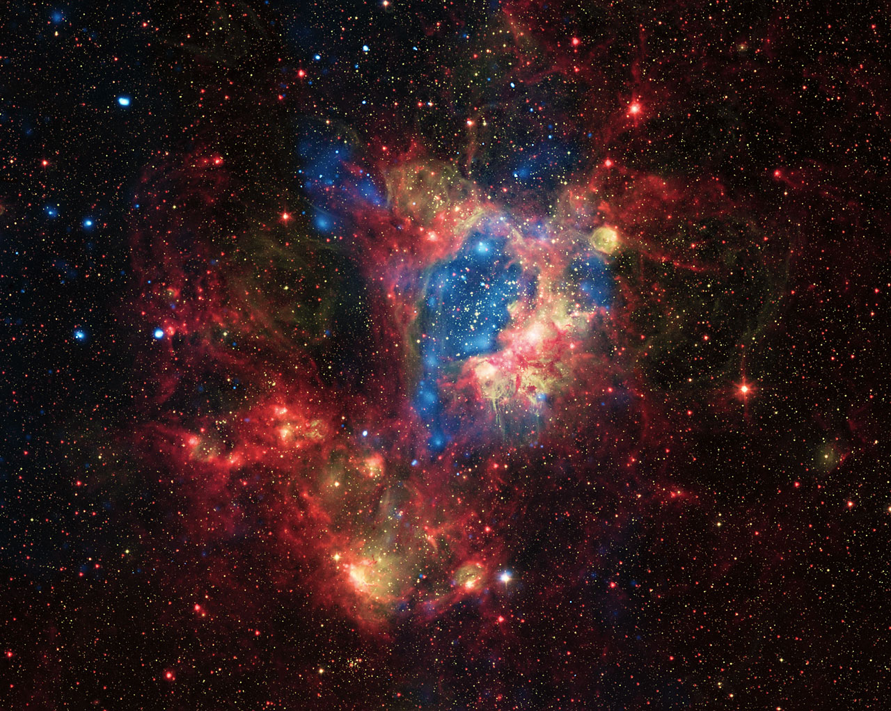 blue supernova explosion