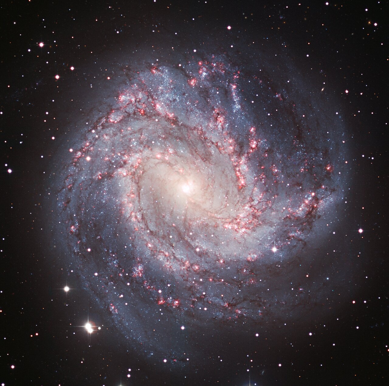 The M83 galaxy in visible light (crop)