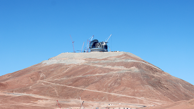 At the summit of Cerro Armazones