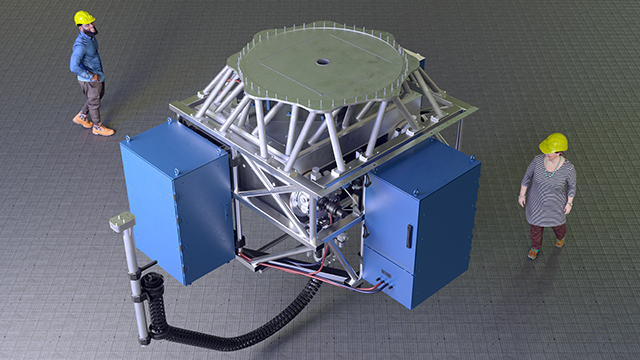 Rendering of the CUBES instrument