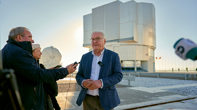 Presidente de Alemania visita el Observatorio Paranal de ESO en Chile