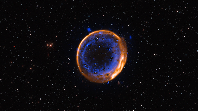 VLT image of a double-detonation supernova