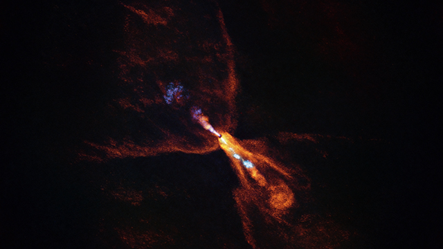 ALMA image of HOPS-315, a still-forming planetary system